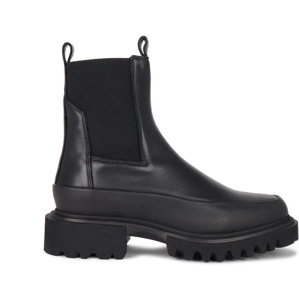 AllSaints Black Lug-Sole Chelsea Ankle Boots